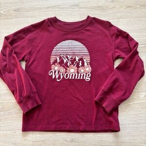 SO Girls Burgundy Crewneck Top